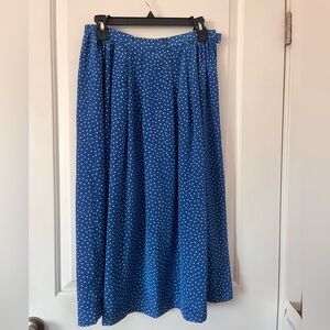Blue Classic Polka Dot Women's Skirt